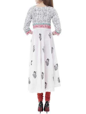 a-line printed kurta - 15778845 - Standard Image - 3