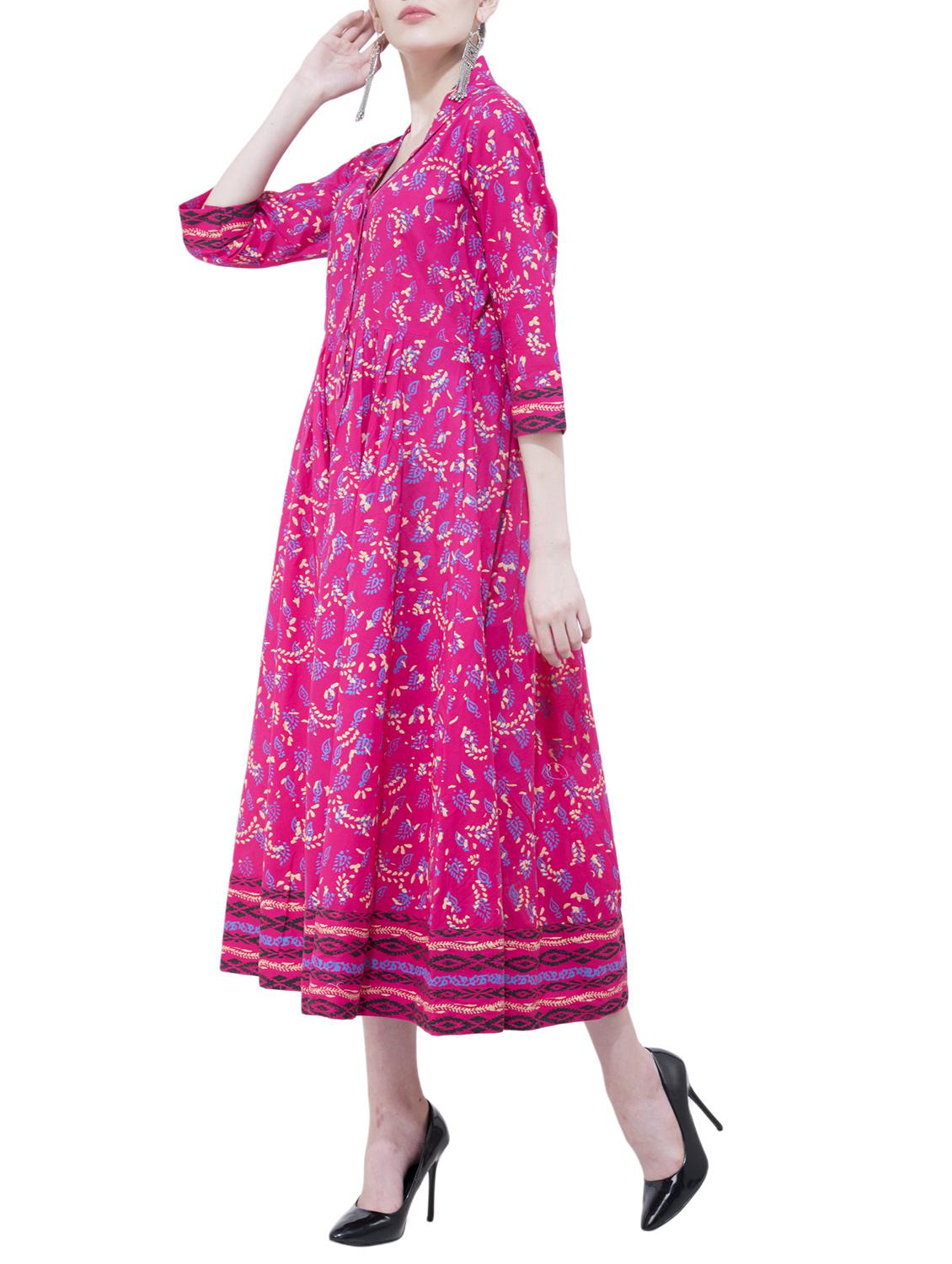 flared printed kurta - 15778848 - Zoom Image - 2