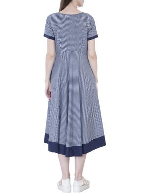 binding detail checkered dress - 15778864 - Standard Image - 3