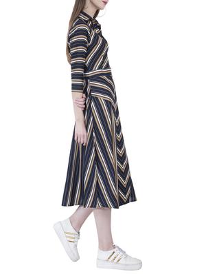 striped a-line dress - 15778871 - Standard Image - 2