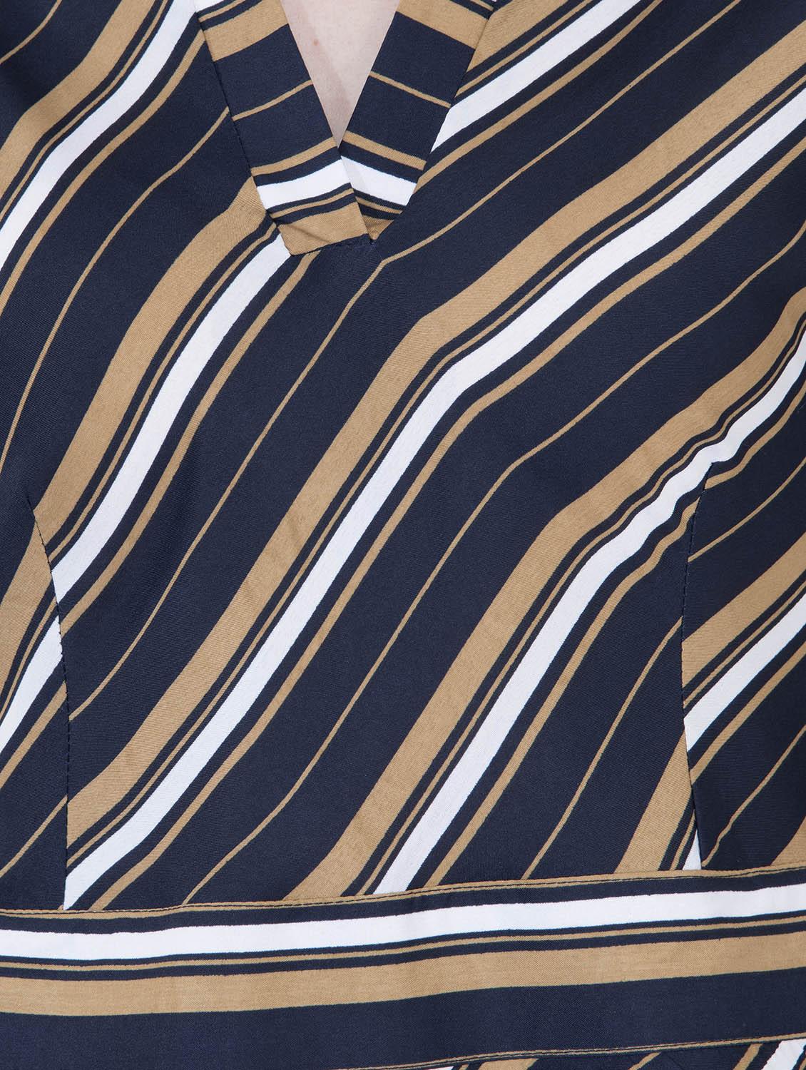 striped a-line dress - 15778871 - Zoom Image - 4