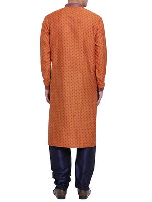 orange cotton kurta pyjama set - 15780479 - Standard Image - 3