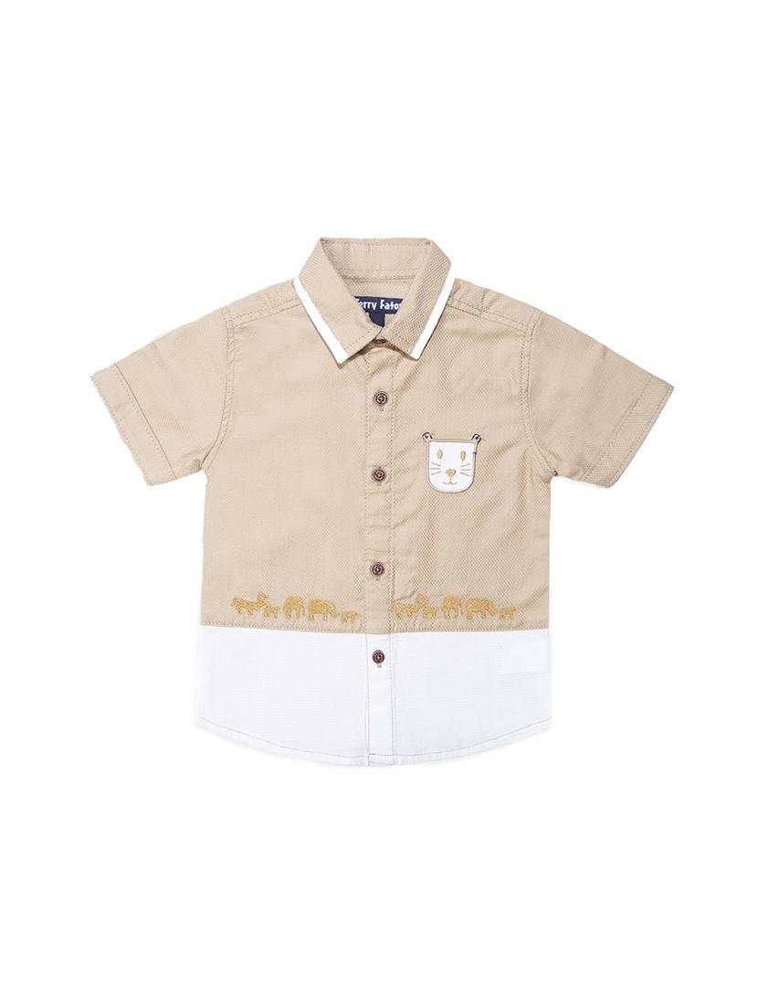 beige cotton shirt - 15780518 - Zoom Image - 1