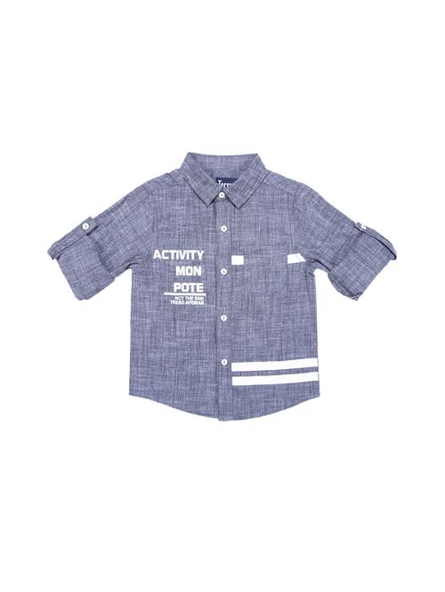 blue cotton shirt - 15780543 - Standard Image - 1