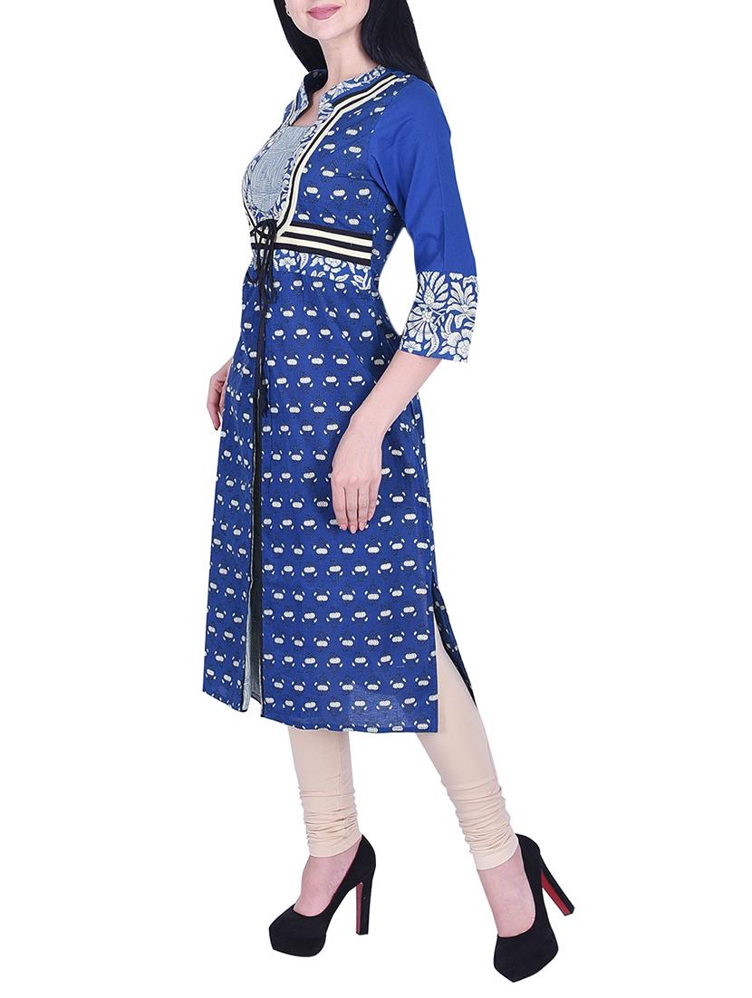 straight printed kurta - 15781044 - Zoom Image - 2