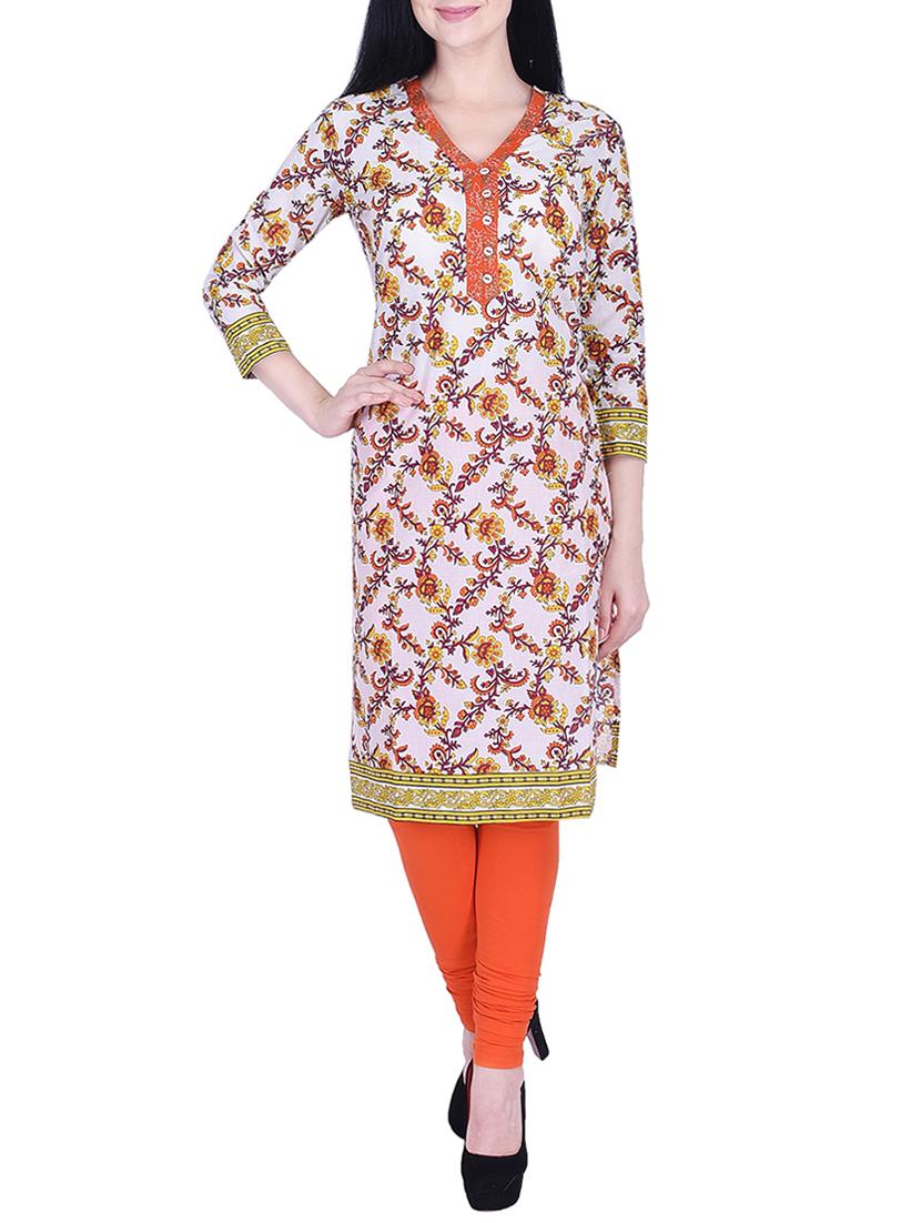 Printed straight kurta - 15781047 - Zoom Image - 1