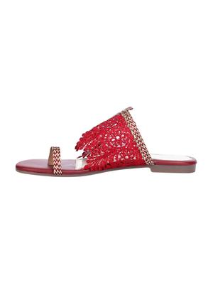 red one toe sandals - 15781274 - Standard Image - 2