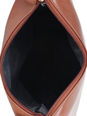 tan leatherette (pu) regular sling bag - 15783931 - Standard Image - 3