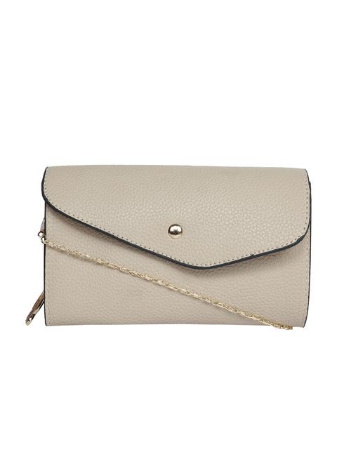 beige leatherette (pu) regular sling bag - 15784011 - Very Small Image - 1