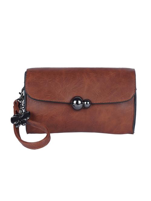 brown leatherette (pu) regular purse - 15784066 - Very Small Image - 1