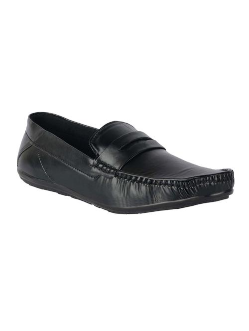 black pu handicraft loafers - 15784136 - Very Small Image - 1