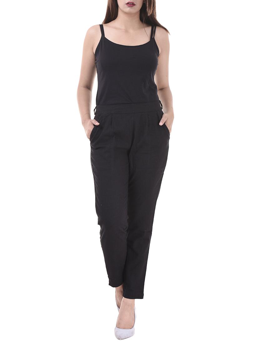 pleated front slim fit trousers - 15784925 - Zoom Image - 4