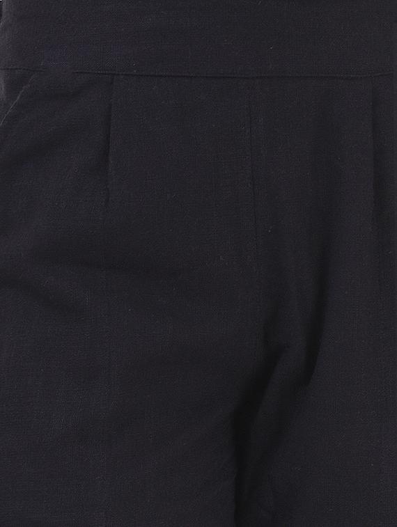 pleated front slim fit trousers - 15784925 - Zoom Image - 5