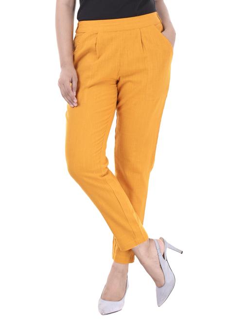 pleated front gathered back trousers - 15784930 - Standard Image - 1