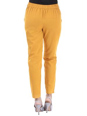 pleated front gathered back trousers - 15784930 - Standard Image - 3