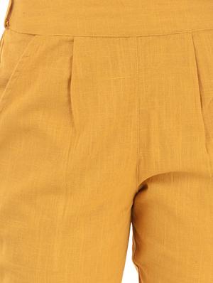 pleated front gathered back trousers - 15784930 - Standard Image - 5