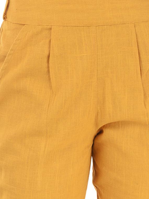 pleated front gathered back trousers - 15784930 - Zoom Image - 5