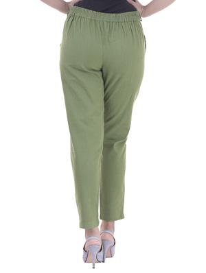 pleated front gathered back trousers - 15784932 - Standard Image - 3