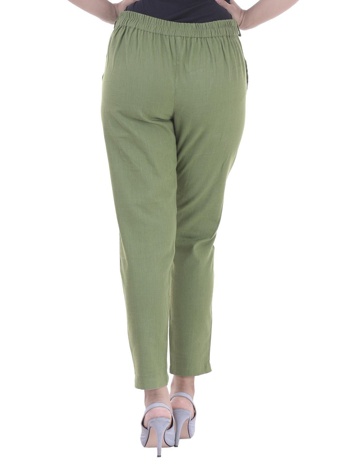 pleated front gathered back trousers - 15784932 - Zoom Image - 3