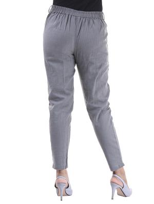 pleated front gathered back trousers - 15784933 - Standard Image - 3