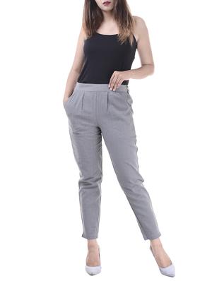 pleated front gathered back trousers - 15784933 - Standard Image - 4