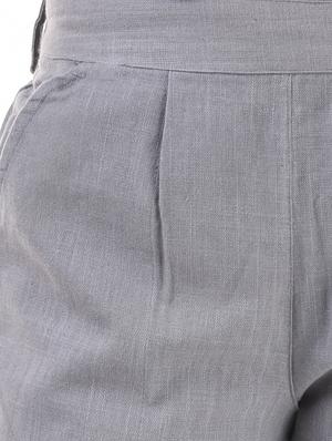 pleated front gathered back trousers - 15784933 - Standard Image - 5