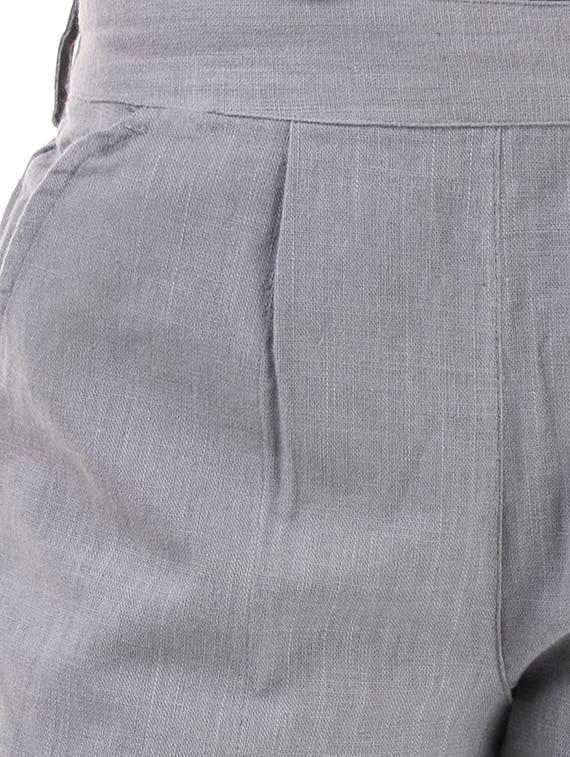 pleated front gathered back trousers - 15784933 - Zoom Image - 5