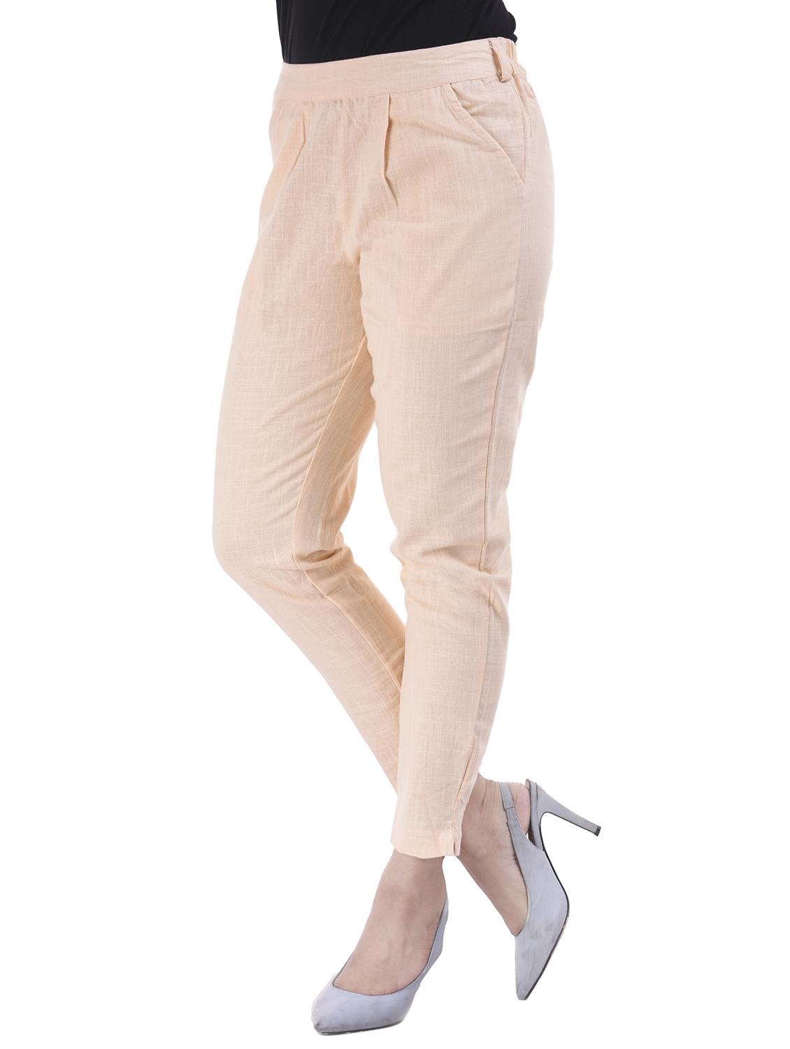 pleated front gathered back trousers - 15784934 - Zoom Image - 2