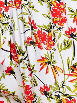 self tie waist floral wide leg trouser - 15789014 - Standard Image - 4