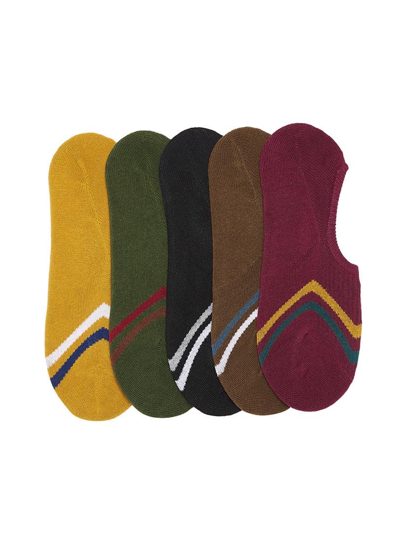 multi colored cotton no show socks - 15791700 - Zoom Image - 2