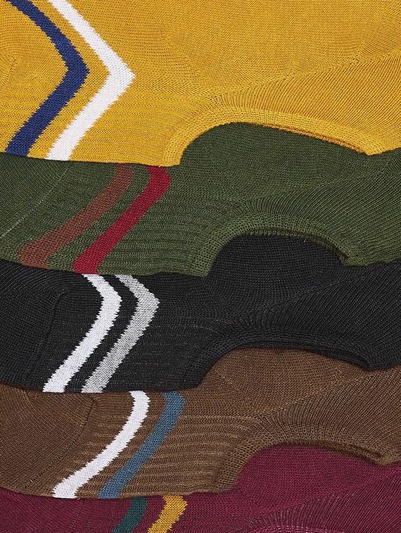 multi colored cotton no show socks - 15791700 - Zoom Image - 3