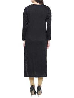 patch work woolen kurta with tassels - 15791884 - Standard Image - 3
