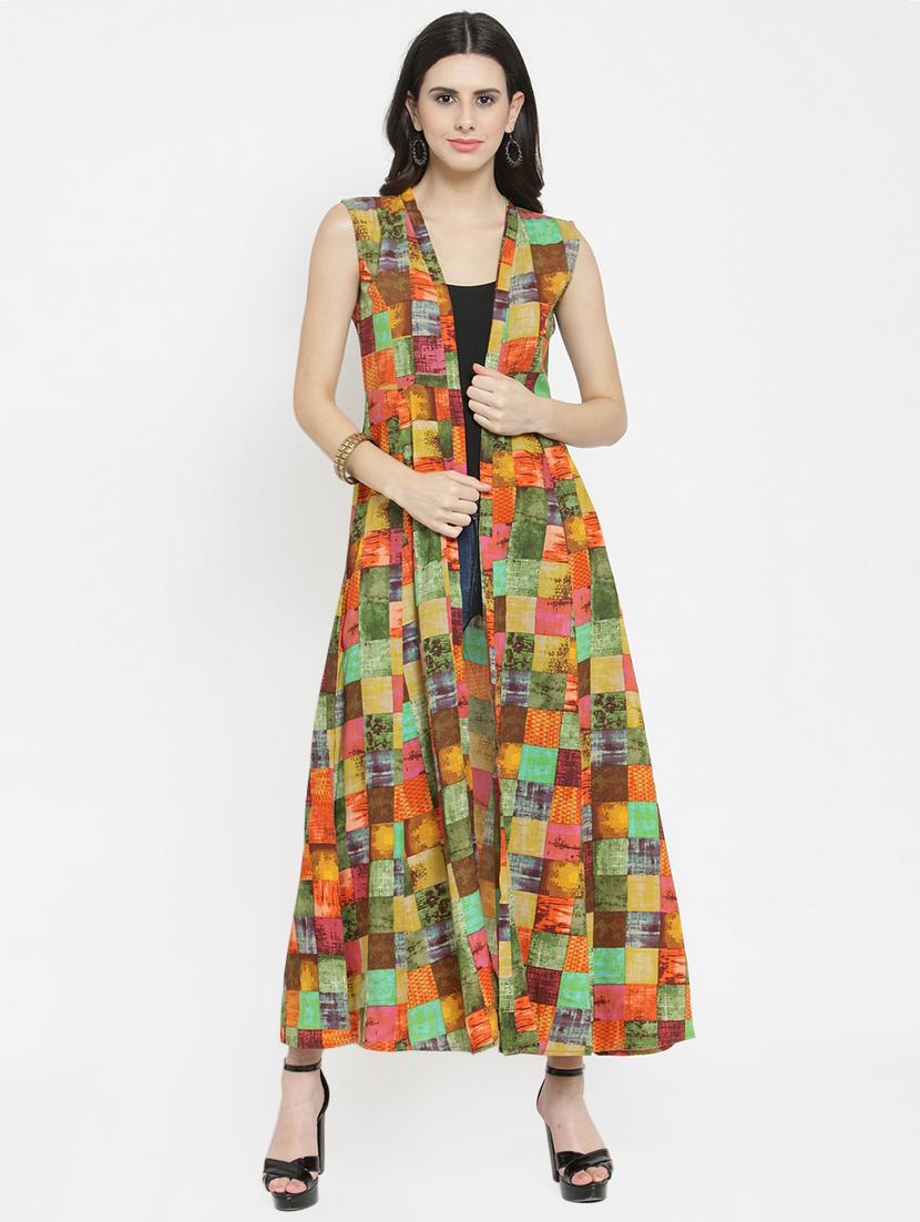 Printed flared regular shrug - 15792938 - Zoom Image - 1