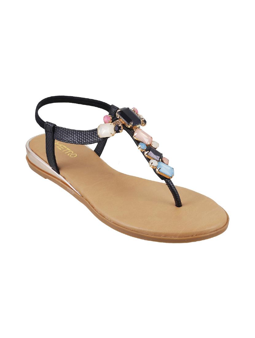black back strap sandals - 15794253 - Zoom Image - 1