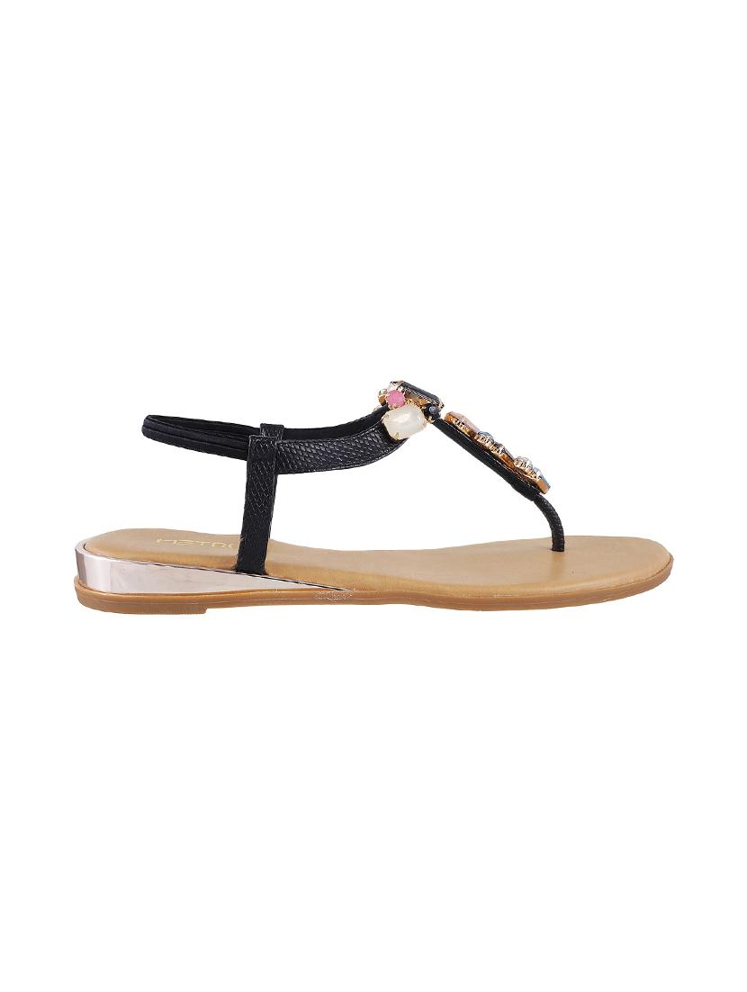 black back strap sandals - 15794253 - Zoom Image - 2