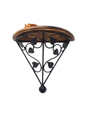 wooden & iron fancy design wall bracket set of 2 - 15795490 - Standard Image - 7