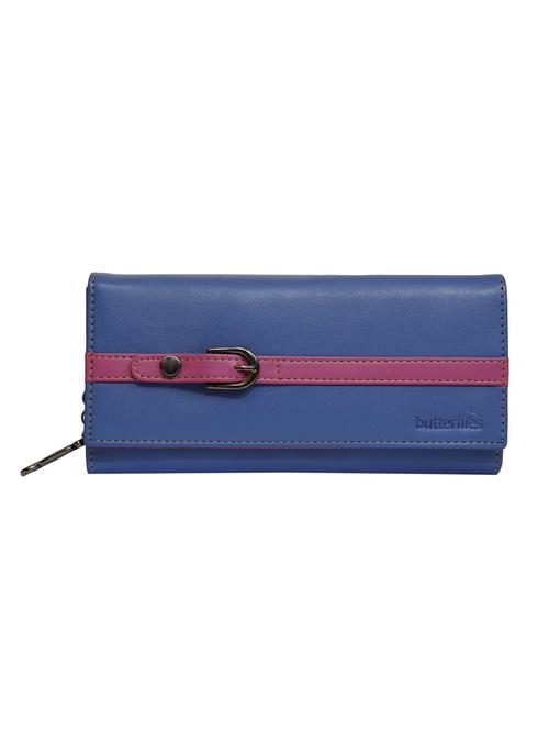blue leatherette (pu wallet - 15795508 - Very Small Image - 1