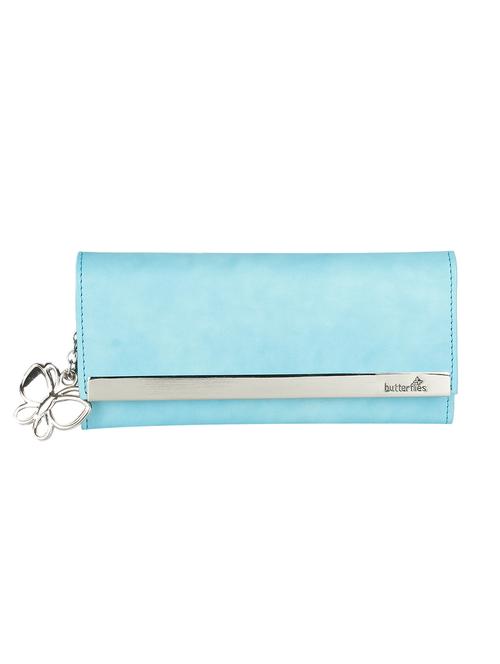 blue leatherette (pu) regular purse - 15795560 - Standard Image - 1