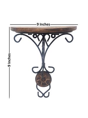 wood & wrought iron fancy wall bracket - 15795584 - Standard Image - 4