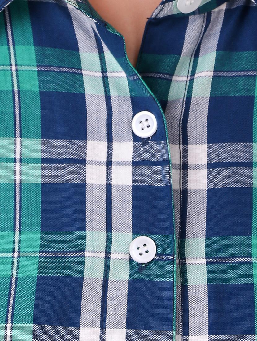 plaid roll tab sleeved shirt - 15795728 - Zoom Image - 5