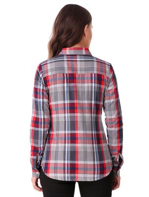 plaid roll tab sleeved shirt - 15795729 - Standard Image - 3