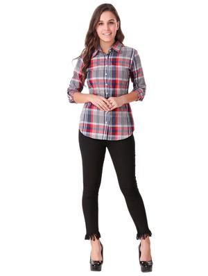 plaid roll tab sleeved shirt - 15795729 - Standard Image - 4
