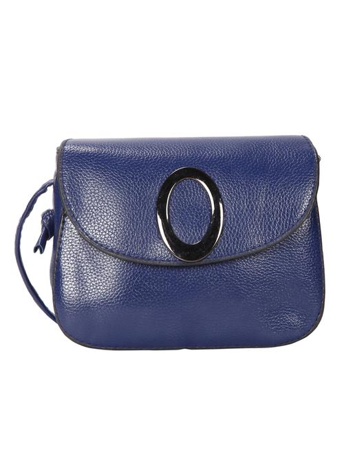 blue leatherette (pu) regular sling bag - 15796464 - Standard Image - 1