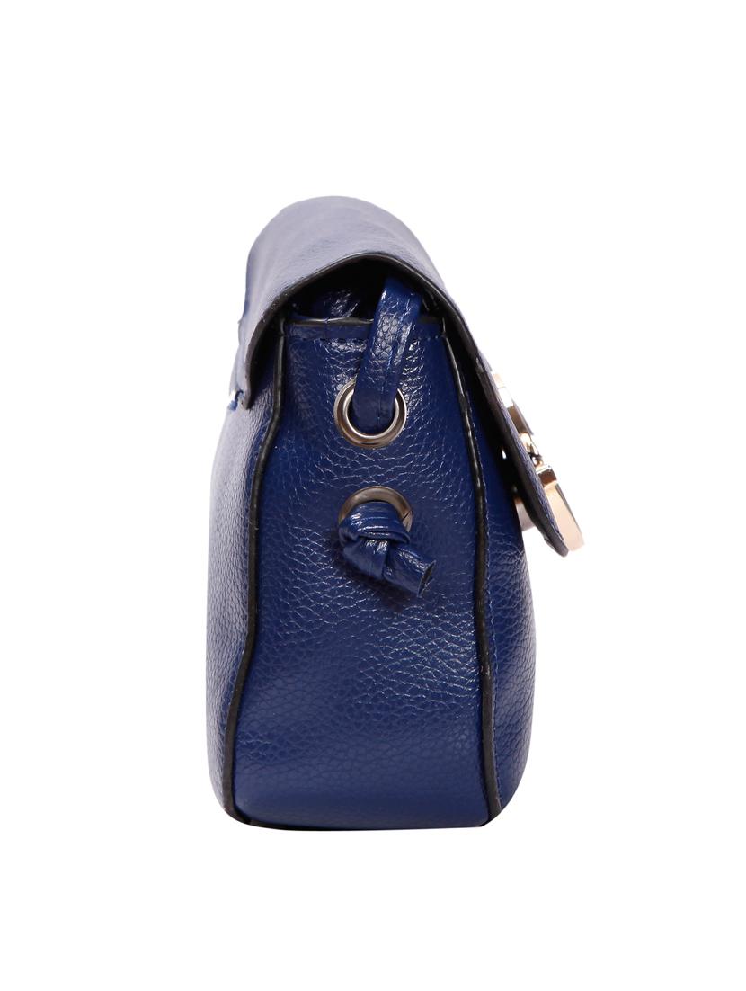 blue leatherette (pu) regular sling bag - 15796464 - Zoom Image - 4