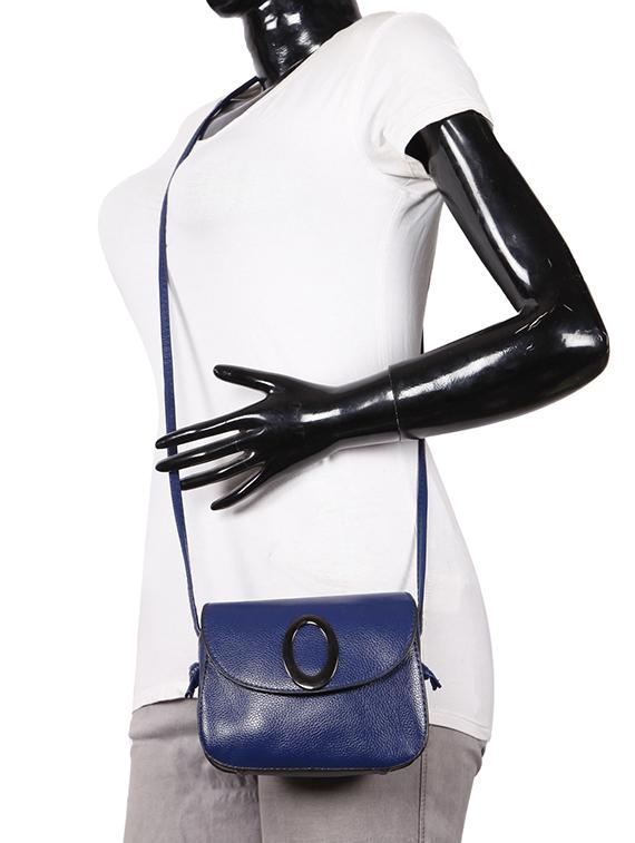 blue leatherette (pu) regular sling bag - 15796464 - Zoom Image - 5