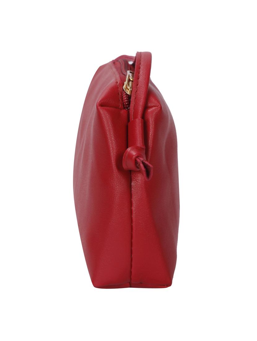 red leatherette (pu) regular sling bag - 15796513 - Zoom Image - 4