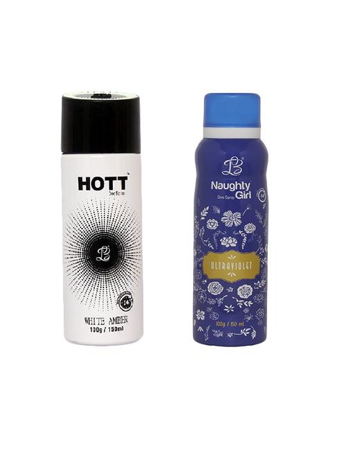 Hott White Amber Men's & Naughty Girl Ultraviolet Deodorant Combo - 15796704 - Standard Image - 1