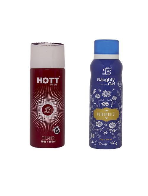 Hott Thunder Men's & Naughty Girl Ultraviolet Deodorant Combo - 15796722 - Standard Image - 1