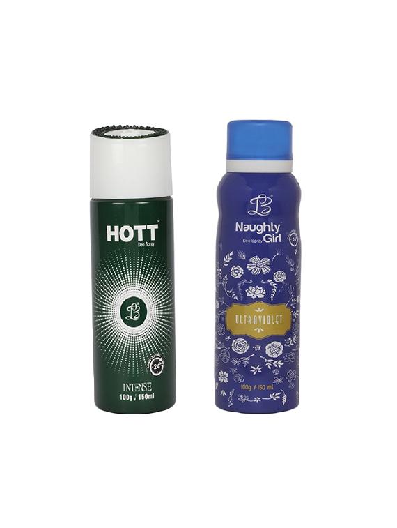 Hott Intense Men's & Naughty Girl Ultraviolet Deodorant Combo - 15796734 - Zoom Image - 1