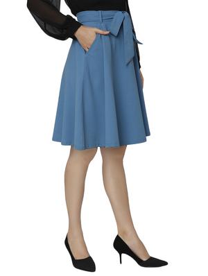 tie-knot waist skater skirt - 15797185 - Standard Image - 2